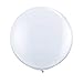 Produktbild BZLine Großer riesiger Ovaler Großer Latex-Ballon, 1 Stück 36 Zoll 90cm Perle Latex Luftballons für Party Luftballons Spielzeug für Kinder Hochzeit Party Festival Dekoration (Mehrfarbig) (Weiß)