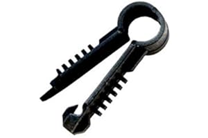 TDTPROFESIONAL Grapa Taco para Cable de Datos de 6mm en Color Negra GT55NE