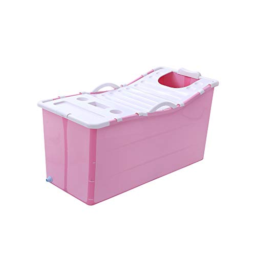 Preisvergleich Produktbild Faltbare Badewanne, Erwachsene Große Ganzkörperbadewanne, Material Das Die Haut Nicht Reizt Badebassin Für Kinder (Farbe : Rosa, Size : Cover)