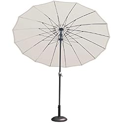 IMAGIN Shangai Parasol Ecru Poteau, Écru, 38 mm