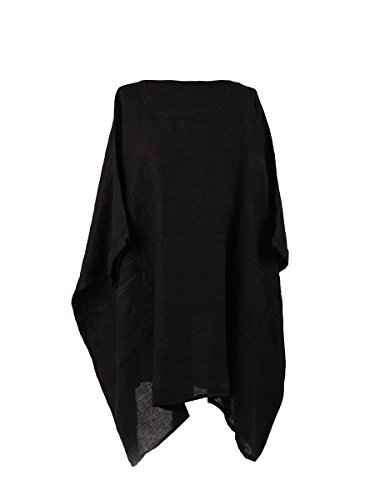 black linen tunic top