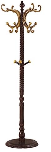 Floor Stand Hanging Rack European Style Wooden Suitcase Clothes Racks Bedroom Floor Hangers Floor Standing Coat and Hat Stand ( Color : #2 )