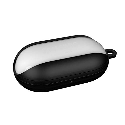 Preisvergleich Produktbild HSKB Kopfhörer Silikon Case, Schutzhülle Skin Tasche Staubdicht Kratzfestes Gehäuse Fall-Abdeckung für Samsung Galaxy Buds Bluetooth in Ear Ohrhörer Case Cover (Schwarz)