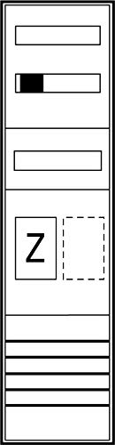 Preisvergleich Produktbild ABN Zählerschrank S17EE111 eHZ 1Z 1R Zähler-Komplettschrank 4015153679252