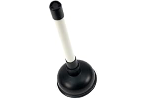 Four Guys Sink Plunger and Unblocker with Plastic Handle & Rubber Suction | Heavy Duty Drain Unblocker for Bathrooms, Sinks, Kitchens, Showers Cleaning & Baths