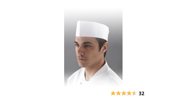 Scatola di 100 cappelli da chef usa e getta : Amazon.it: Casa e cucina