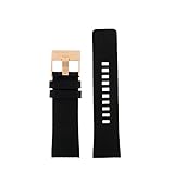 Diesel Uhrband Wechselarmband LB-DZ4347 Original Ersatzband DZ 4347 Uhrenarmband Leder 26 mm Schwarz
