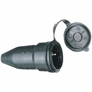 Preisvergleich Produktbild Brennenstuhl 10 x Schutzkontakt-Gummikupplung 230V / 16A IP44 schwarz