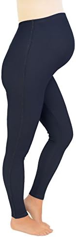 Denim Look Maternity Leggings Over-the-Bump (Jeggings/ Trousers) Larger Plus Size XL - Long Tall Leg 32" (26-28L)
