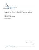 Image de Legislative Branch: FY2012 Appropriations (English Edition)