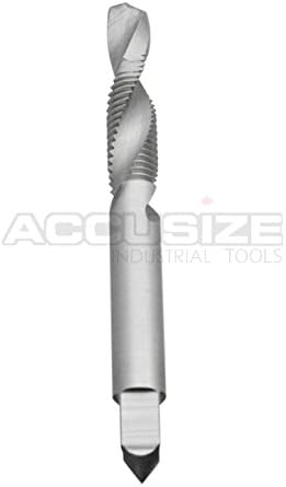 Accusize - 3/4" x 3/8" x 0.136" 8-32-NC HSS Combined Tap &amp; Drill, #TD-8-32