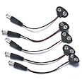 CentIoT - 5PCS 9V Battery snap Power Cable to DC 9V Clip Male line Battery Adapter Suitable for arduin and Other MCU's