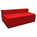 Ready Steady Bed Fold-Out Water Resistant Z Bed Sofa, Red
