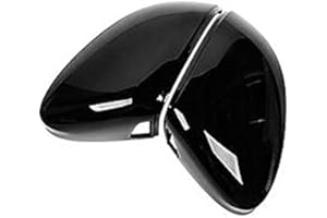 MKptopia ABS Cache rétroviseur noir compatible avec VW Golf 8 MK8 GTE GTD GTI R-line Nouveau-avec assistance latérale