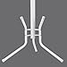 Songmics Stylish Metal Coat Rack Stand Hanger 15 hooks 176 cm White RCR17W