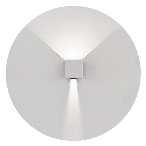 K-Bright Lampada da parete in Alluminio,IP65 Applique da Parete per Interni Esteri Regolabile,6W Bianco Freddo,LED di Illuminazione,Bianco