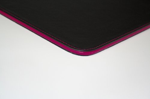 Sigel SA155 Mauspad eyestyle aus hochwertigem Leder-Imitat, schwarz / beere – weitere Farben - 2