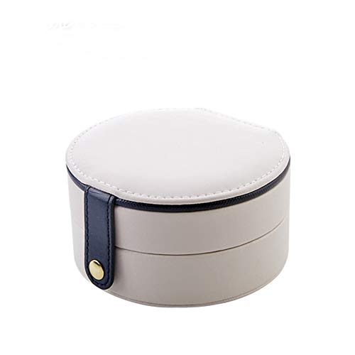 Preisvergleich Produktbild TZDY Schmuckkästen,Aufbewahrungsbox Ringe Armbänder Ohrringe Halsketten Armbanduhren Spiegel Pflegeleicht Platzsparendes Modernes Leder,A