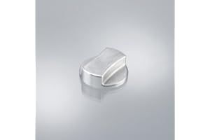 KITCHENKING24 HAUSMARKE_RKT Universal Drehexcenter-Kappe rund Edelstahl gebürstet / Drehknopf / Drehexenterkappe / Drehexcenterknopf / Ersatzteil