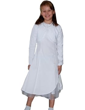 Junior B. Empire Kommunionkleid aus Baumwolle mit Jäckchen