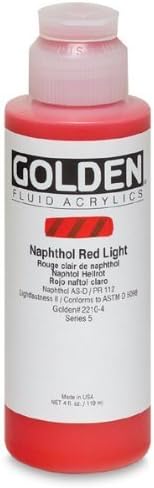 4 Oz Fluid Acrylic Color Paint Color: Carbon Black by Golden Artist Color