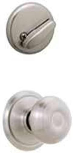 Schlage F59-GEO-CAM Georgian Interior Pack Knob Set with Single Cylinder Deadbol, Satin Nickel by Schlage Lock Company