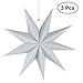 Produktbild SUPVOX 3pcs Papier Lampenschirm Handmade Star Lantern Umweltfreundliche Lampe Zubehör 30cm (Grau)