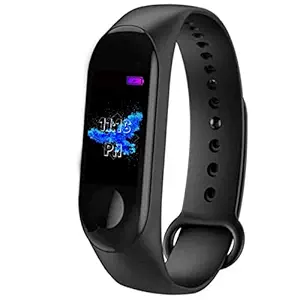 Elevea M3 Smart Band Fitness Tracker Watch Heart Rate with Activity Tracker Waterproof Body Heart Rate Monitor LED Touchscreen with 3 Year Warranty