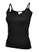 MAKZ Uneek clothing Women's Cotton Strap Camisole Black Large