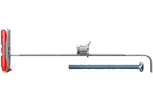 fischer - Tacos Compatibles con Placas de Yeso PLADUR® DuoTec, tornillos y tacos PLADUR® soporte tv 12 mm, Caja 10 uds tornillos + 10 tacos PLADUR®