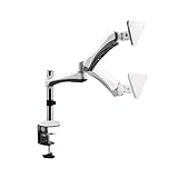 Savonga Gasdruckfeder Monitor Tischhalter spezielle für iMac 21,5 27 Zoll LCD LED Monitore TFT Bildschirm, TV Tisch Halterung, Schreibtisch Ständer, neigbar schwenkbar rotierbar höhenverstellbar 208L