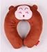 Diamondhead Animal Design Children Kid Boys & Girls Travel Pillow Head Rest (Brown Bear)