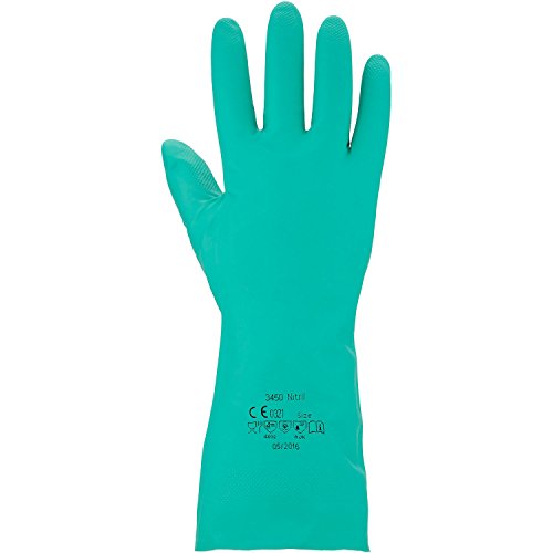 Preisvergleich Produktbild ASATEX Chemikalienschutz-Handschuh - Nitril 3450, grün, Gr. 8 (12 Paar)