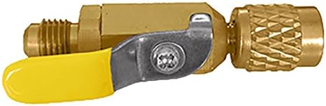 ACTECMAX 1/4" SAE REFRIGERANT BALL VALVE YELLOW