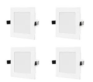 Philips Ujjwal 5W Square Recessed Downlighter (Natural White) (Pack of 4) - 75MM Cut Out