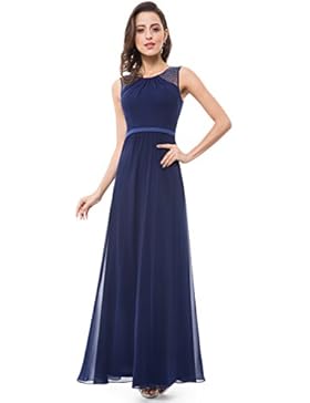 Ever Pretty Damen Elegant Ärmellos Perlen Lang Abendkleider Maxikleider 08742