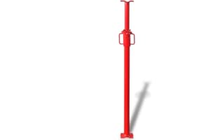 vidaXL Etai 180 cm Rouge Support de Coffrage en Acier Etai de Maçonnerie