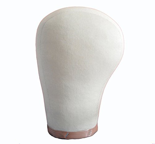 9 Size Cork Canvas Head Block Mannequin Manikin Head Wig Toupee Style Dry Dye 23" Short