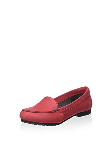 red crocs flats