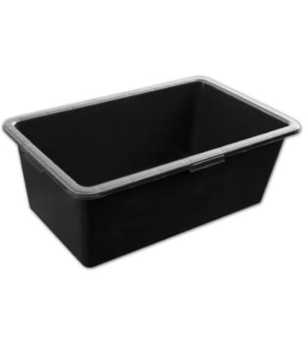 70L Mortar Plasterer Tub Bucket With Rope Handles - Black - View #8