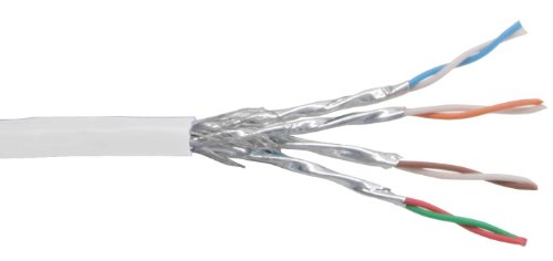InLine Patchkabel Cat.6 S/FTP (PiMf), weiß, AWG27, PVC, CU, 100m