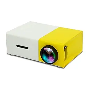 Portable Mini Home Theater LED Projector with Remote Controller, Support HDMI, AV, SD, USB Interfaces (Yellow)