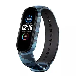 Tokdis Smart Band 2.3  Fitness Band, 1.1-inch Color Display, USB Charging, 3 Days Battery Life, Activity Tracker, Men's and Women's Health Tracking, Army Blue Strap