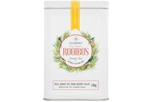 Sunbird Rooibos Hidden Valley- Wilder Rooibostee - Natur Bulk Ganzblättrige Blätter - Reich an Antioxidantien - Ohne Koffein - Entspannungsmittel - Entgiftend - Gesunder Tee - Aluminiumdose 100 g