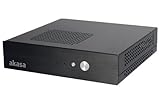 En aluminio Akasa Cypher Small Form Factor (SFF) Negro - Caja de Ordenador (Small Form Factor (SFF), PC, Aluminio, SPCC, Negro, Mini-ITX, Hogar/Oficina)