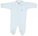 Cambrass Unisex Baby All in One Plain Egyptian Cotton Playsuit Blue Newborn
