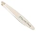 Effleurer Beauty Precision Mini Tweezers - Professional Stainless Steel Small Slant Tip Eyebrow Tweezer (White Color)