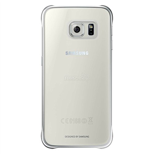 Samsung Clear Cover - Funda para Samsung Galaxy S6  color plata- Versi  n Extranjera