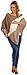 Happy Mama Women's Maternity Knit Poncho Colour Block Sweater Jumper Wrap. 309p (Cappuccino & Off White, ONE SIZE UK 8/10/12)