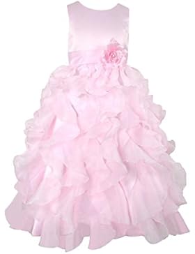 Organza Brautjungfern Anlässe Festkleid Blumenmädchen Kleid